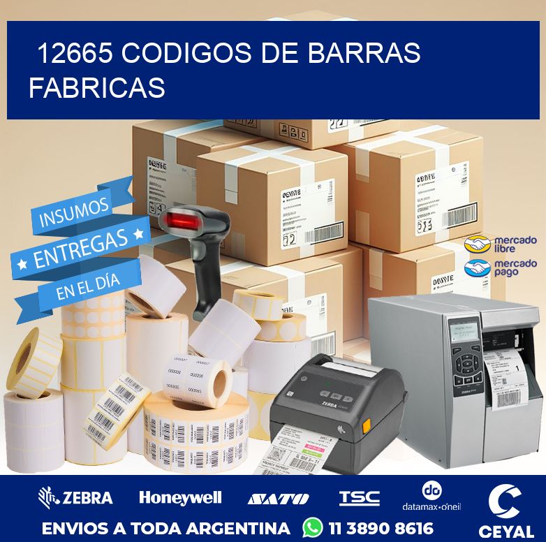 12665 CODIGOS DE BARRAS FABRICAS