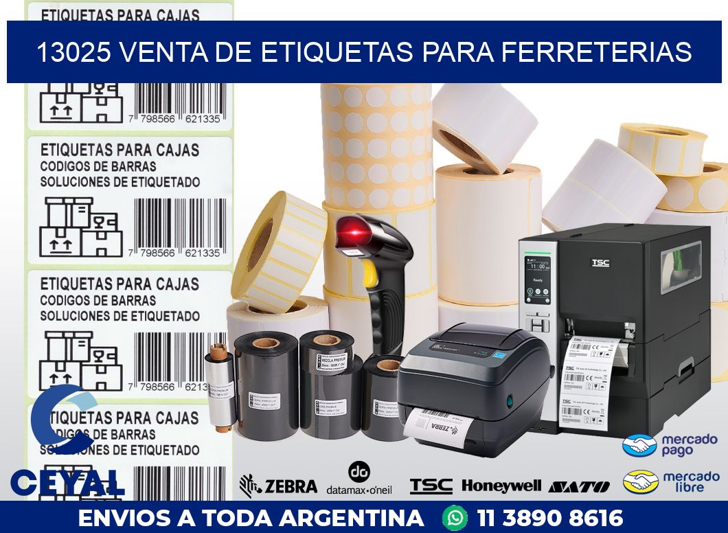 13025 VENTA DE ETIQUETAS PARA FERRETERIAS