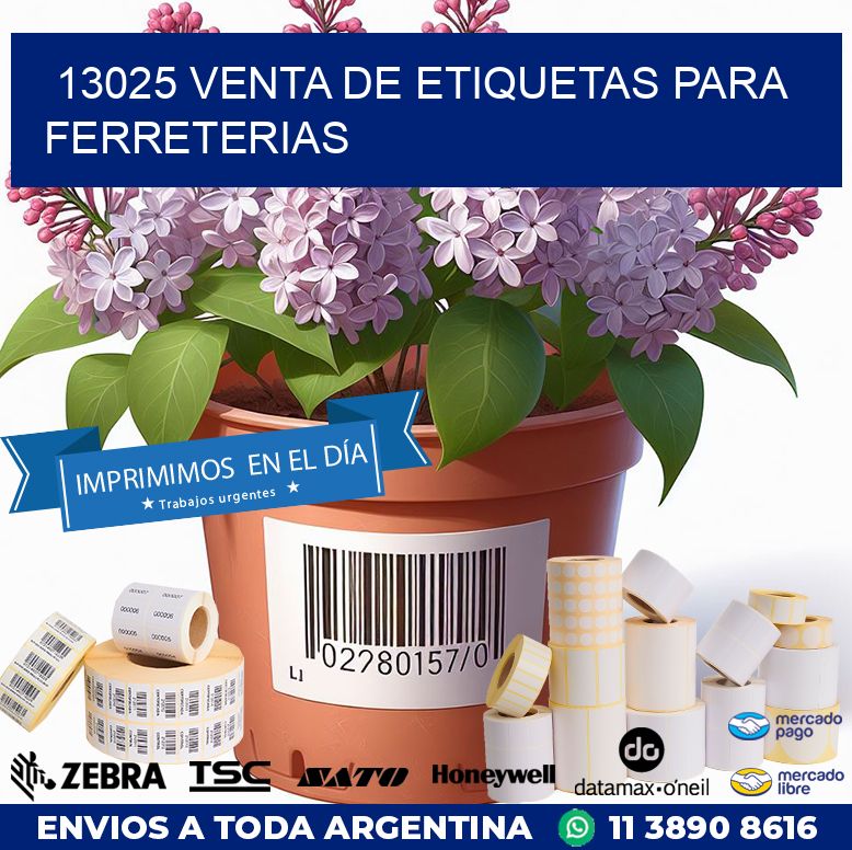 13025 VENTA DE ETIQUETAS PARA FERRETERIAS