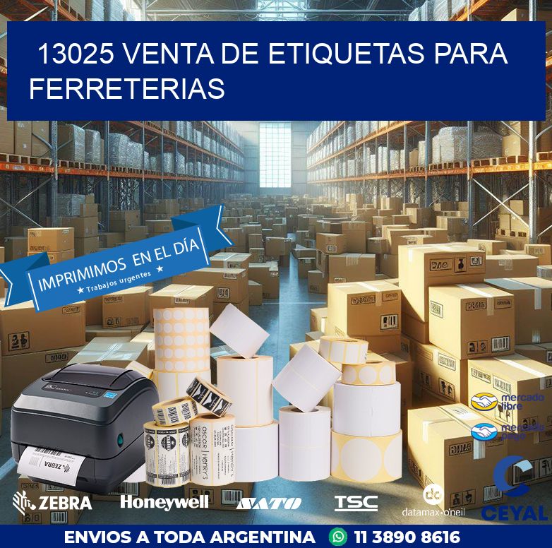 13025 VENTA DE ETIQUETAS PARA FERRETERIAS