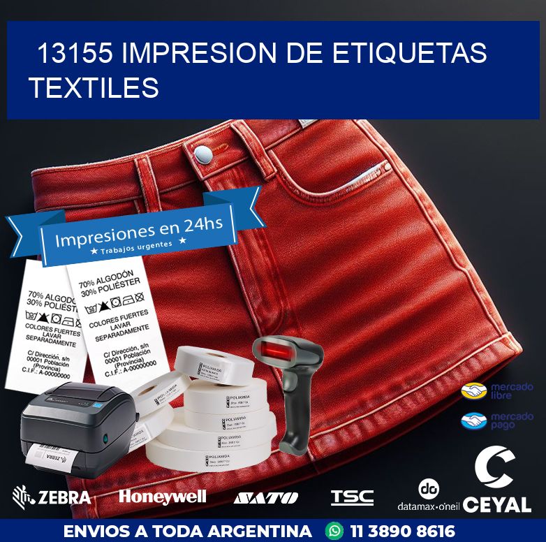 13155 IMPRESION DE ETIQUETAS TEXTILES