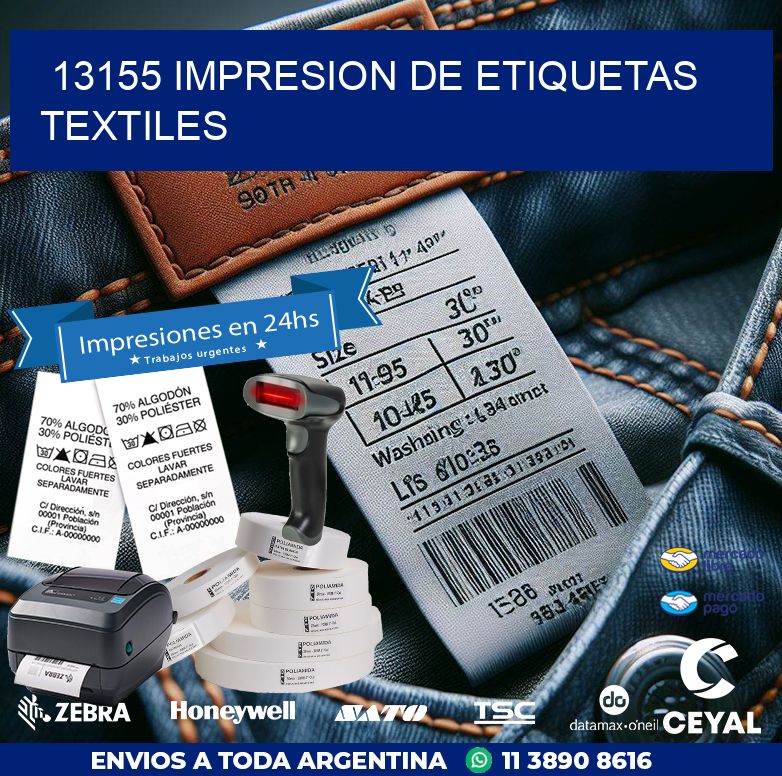 13155 IMPRESION DE ETIQUETAS TEXTILES