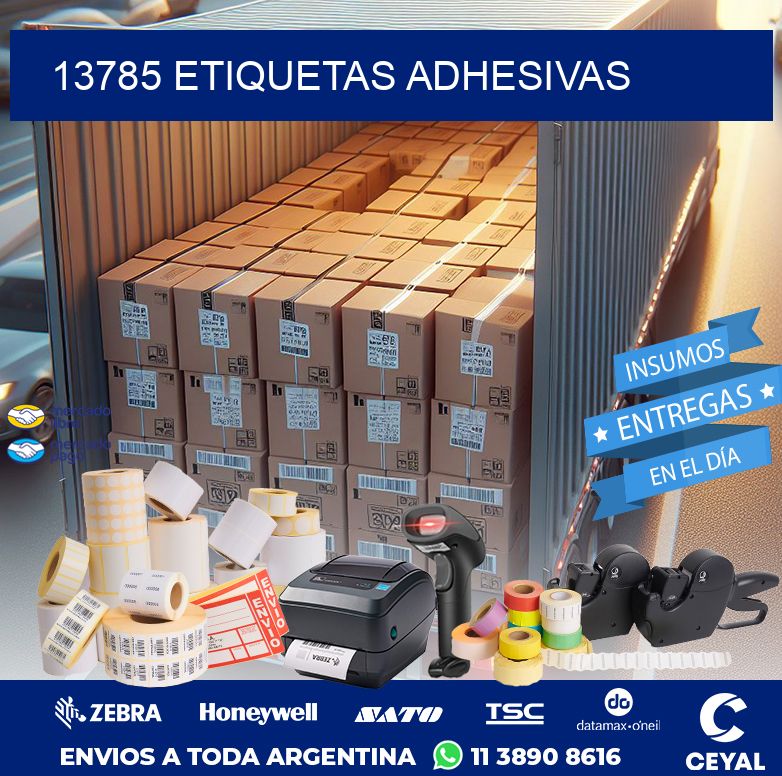 13785 ETIQUETAS ADHESIVAS