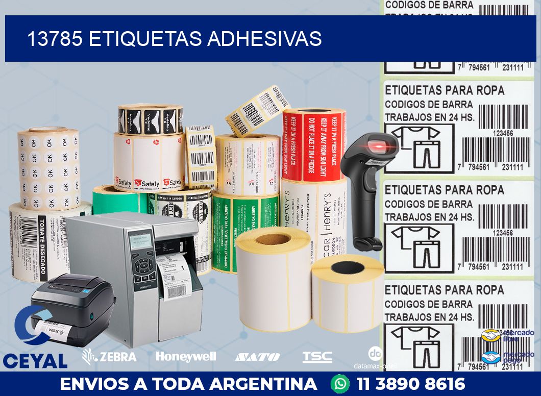 13785 ETIQUETAS ADHESIVAS