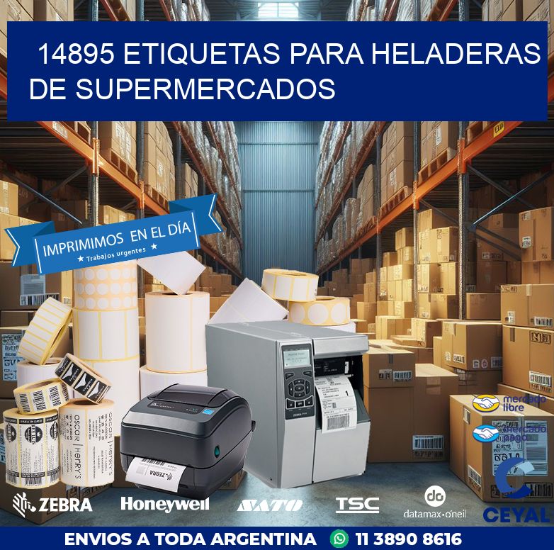 14895 ETIQUETAS PARA HELADERAS DE SUPERMERCADOS