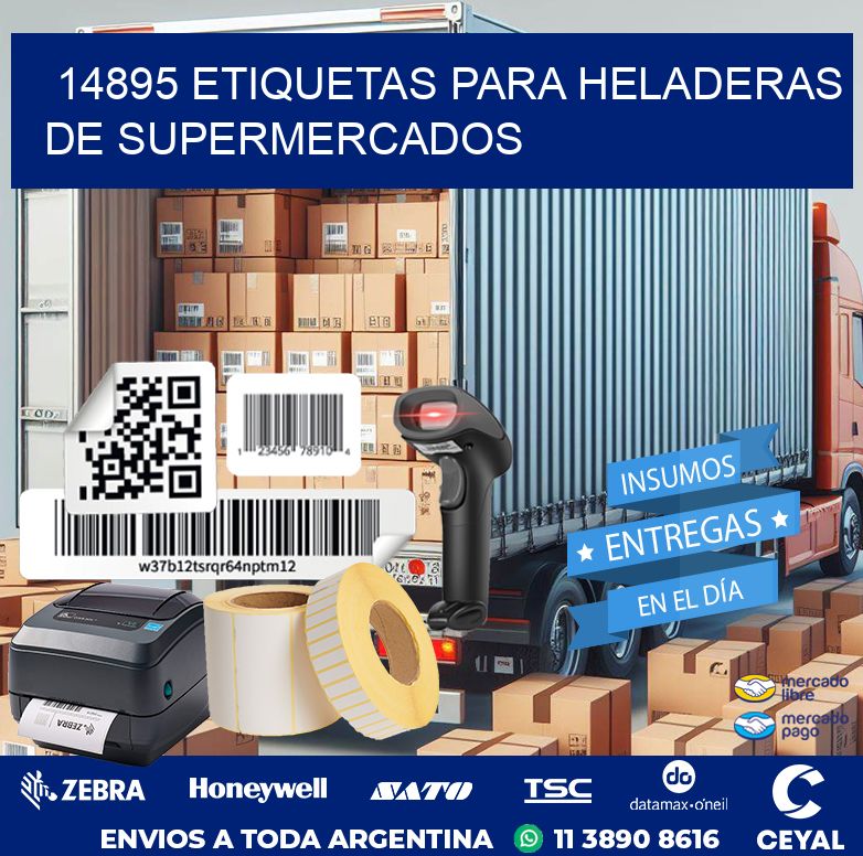 14895 ETIQUETAS PARA HELADERAS DE SUPERMERCADOS