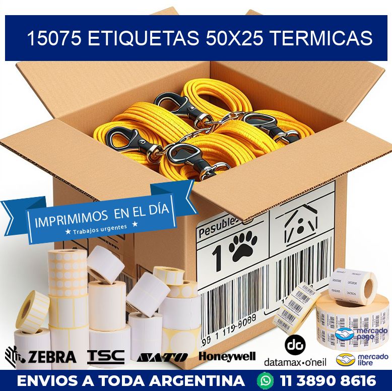 15075 ETIQUETAS 50X25 TERMICAS