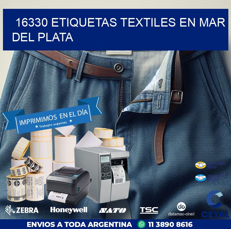 16330 ETIQUETAS TEXTILES EN MAR DEL PLATA