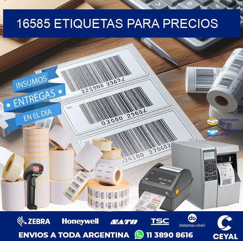 16585 ETIQUETAS PARA PRECIOS