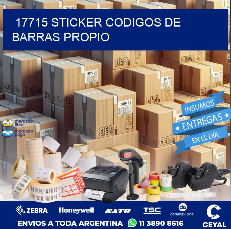 17715 STICKER CODIGOS DE BARRAS PROPIO