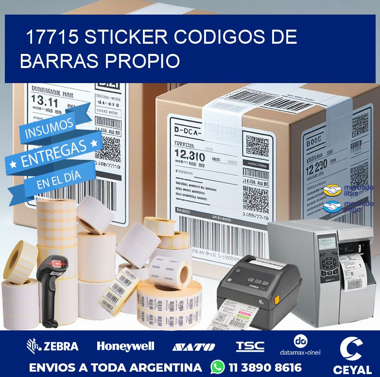 17715 STICKER CODIGOS DE BARRAS PROPIO