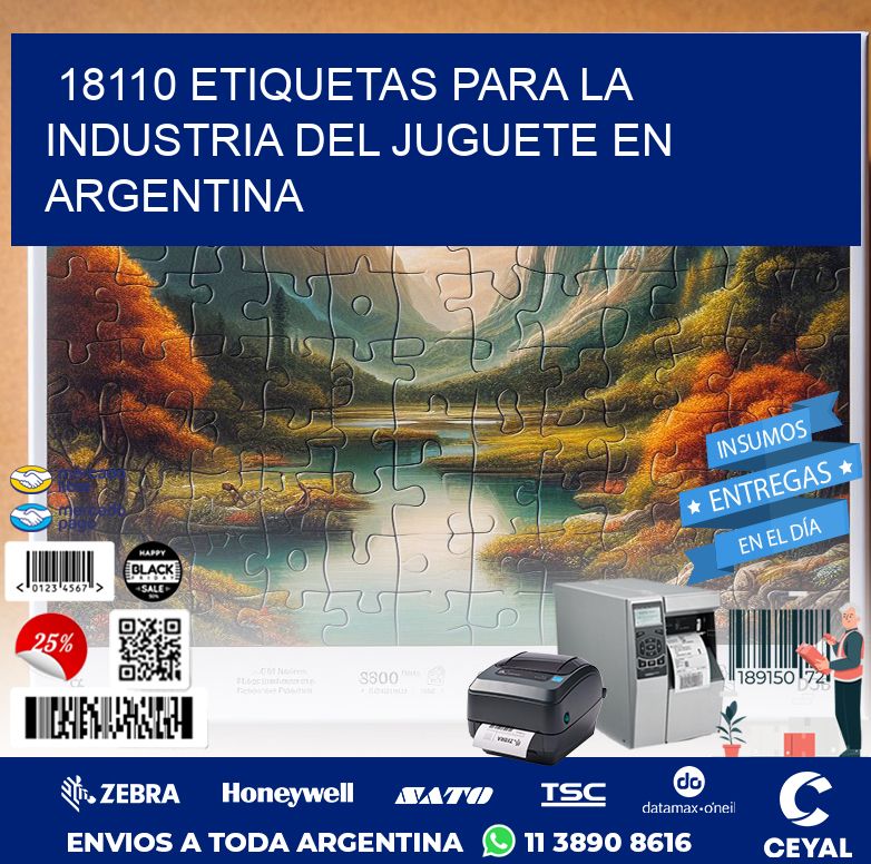 18110 ETIQUETAS PARA LA INDUSTRIA DEL JUGUETE EN ARGENTINA