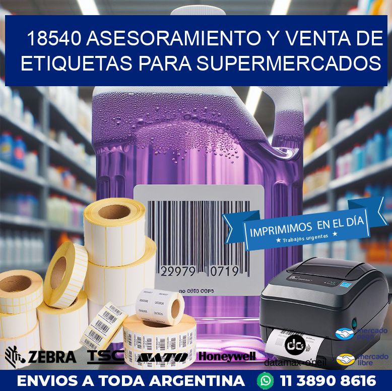 18540 ASESORAMIENTO Y VENTA DE ETIQUETAS PARA SUPERMERCADOS