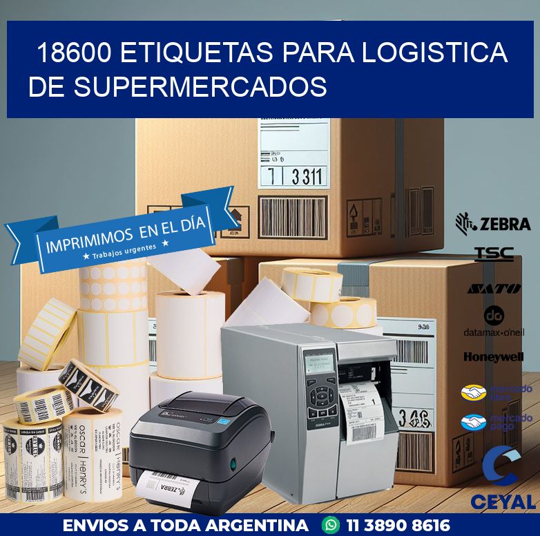 18600 ETIQUETAS PARA LOGISTICA DE SUPERMERCADOS