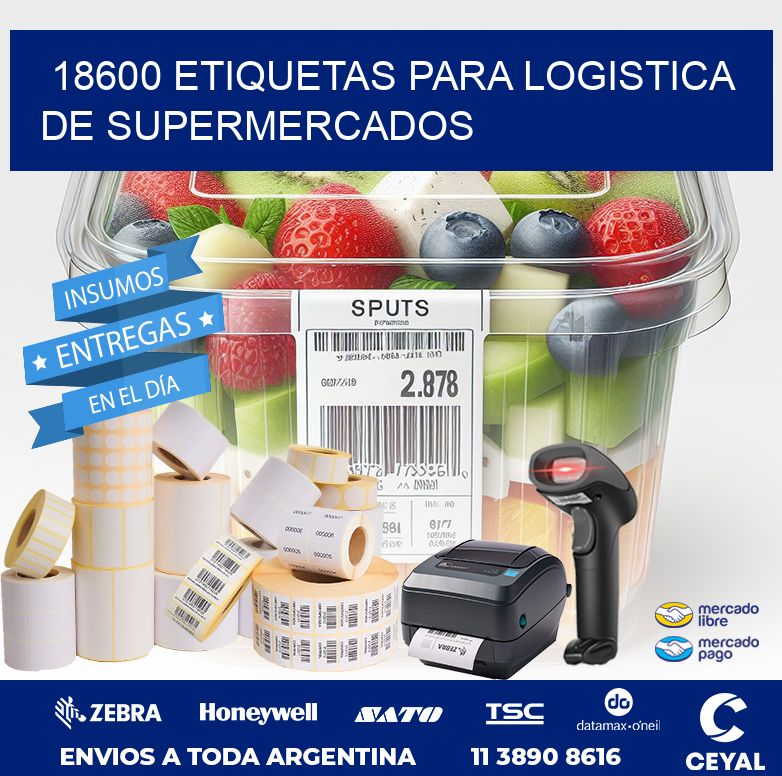 18600 ETIQUETAS PARA LOGISTICA DE SUPERMERCADOS