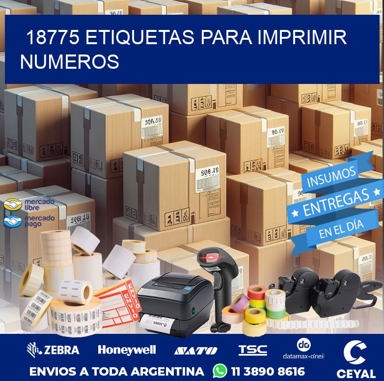 18775 ETIQUETAS PARA IMPRIMIR NUMEROS