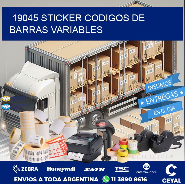 19045 STICKER CODIGOS DE BARRAS VARIABLES