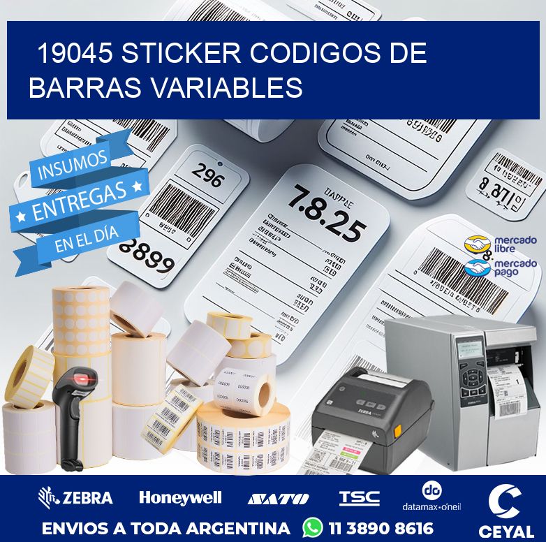 19045 STICKER CODIGOS DE BARRAS VARIABLES