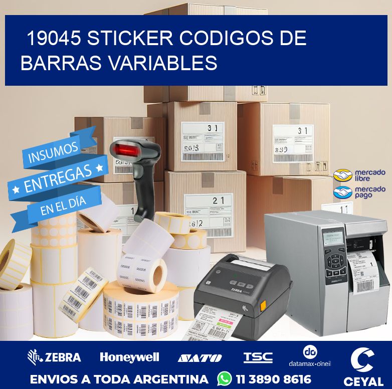 19045 STICKER CODIGOS DE BARRAS VARIABLES