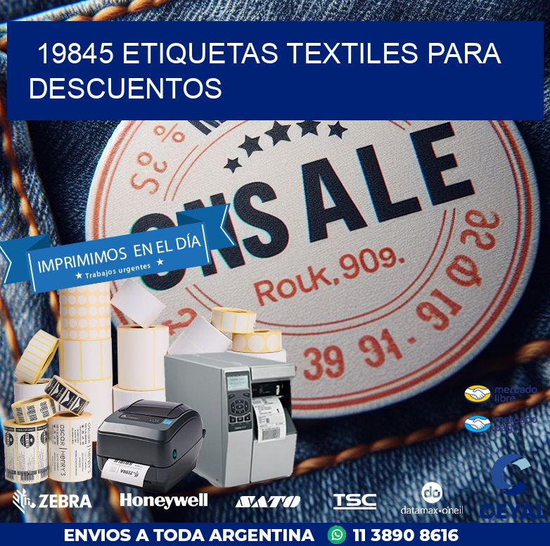 19845 ETIQUETAS TEXTILES PARA DESCUENTOS