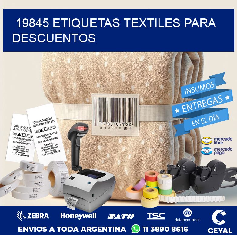 19845 ETIQUETAS TEXTILES PARA DESCUENTOS