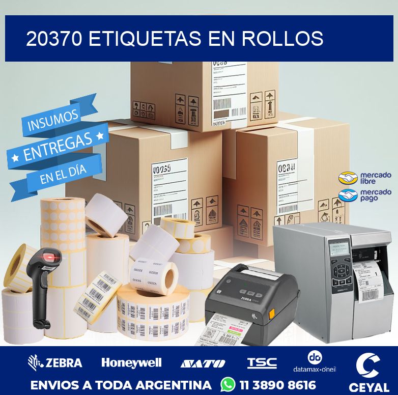 20370 ETIQUETAS EN ROLLOS