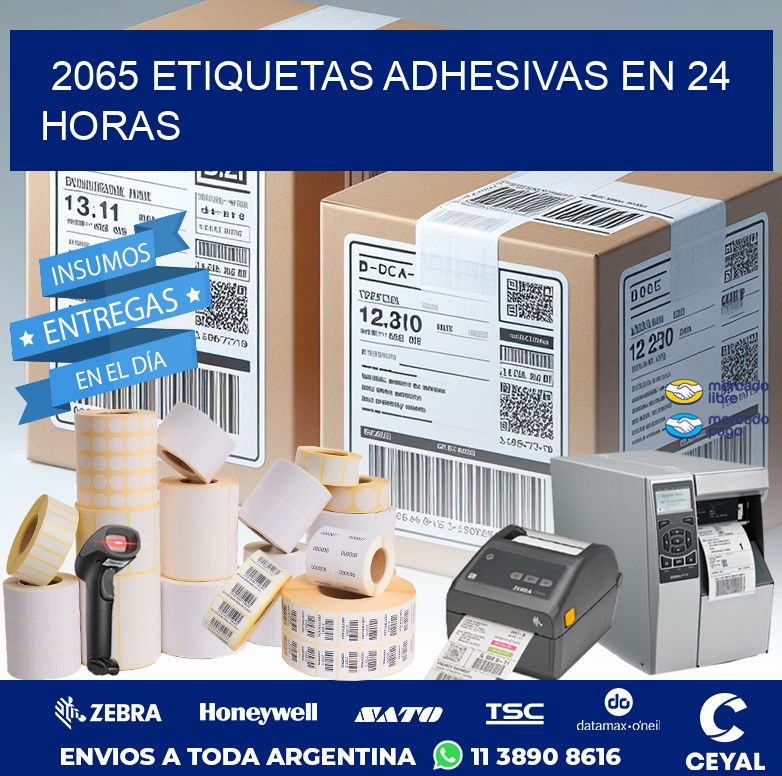 2065 ETIQUETAS ADHESIVAS EN 24 HORAS