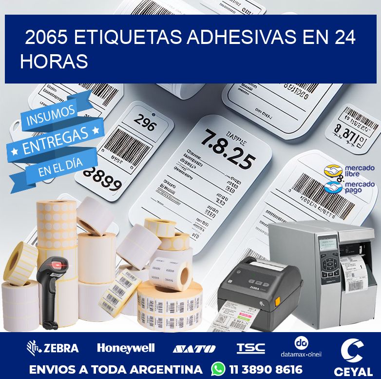 2065 ETIQUETAS ADHESIVAS EN 24 HORAS