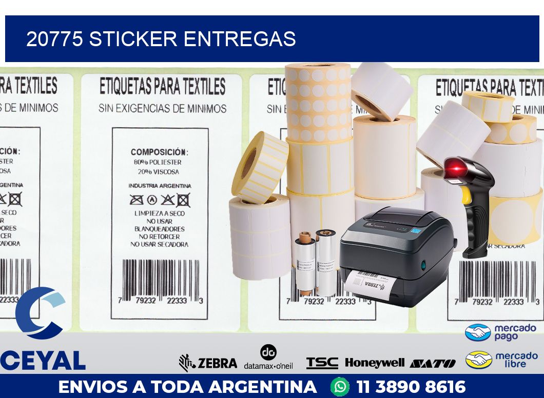 20775 STICKER ENTREGAS