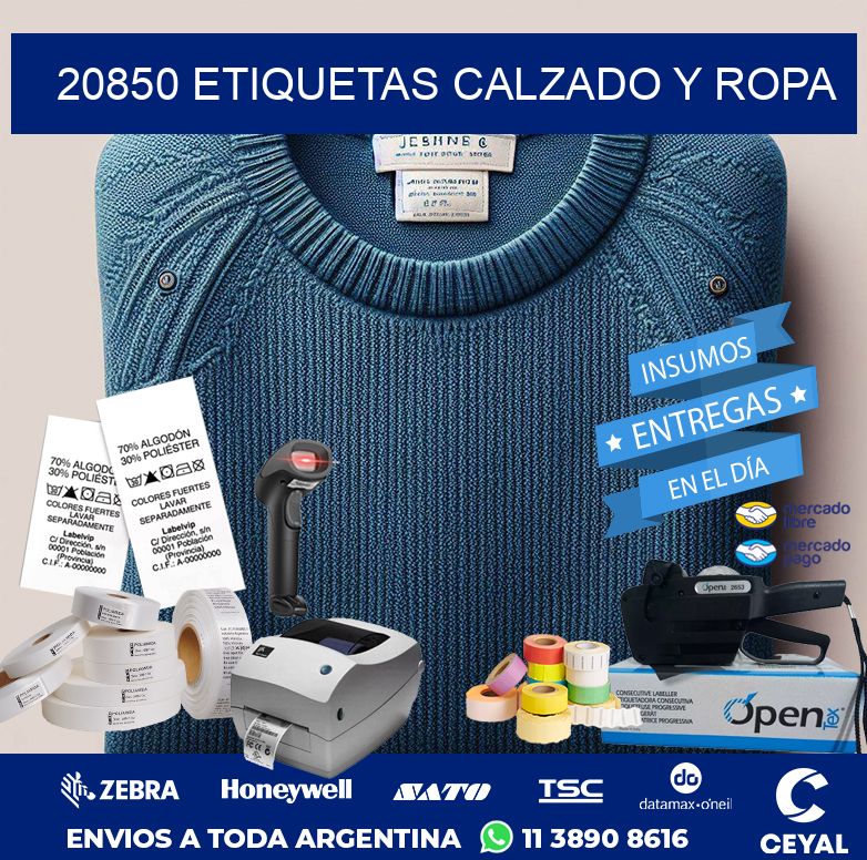 20850 ETIQUETAS CALZADO Y ROPA