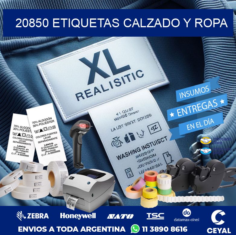 20850 ETIQUETAS CALZADO Y ROPA