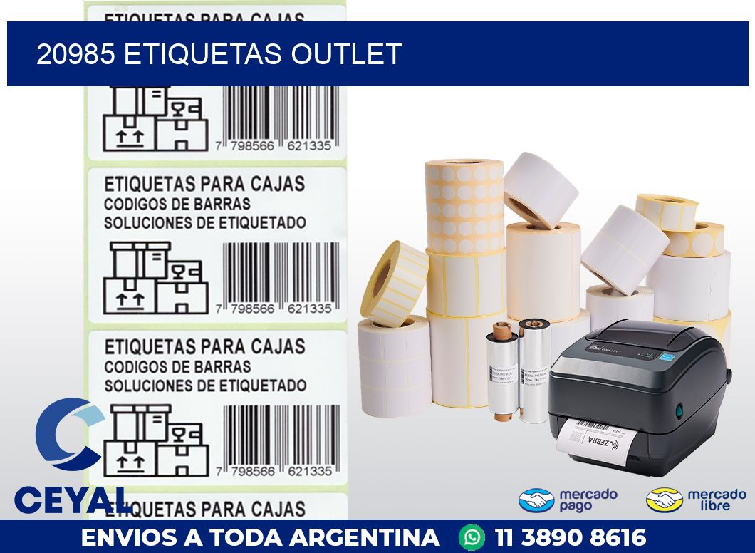 20985 ETIQUETAS OUTLET