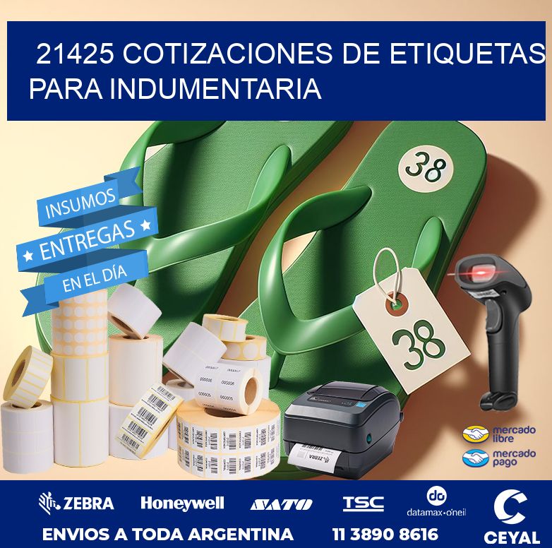 21425 COTIZACIONES DE ETIQUETAS PARA INDUMENTARIA