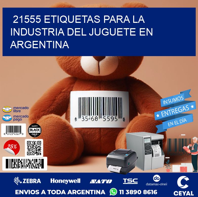 21555 ETIQUETAS PARA LA INDUSTRIA DEL JUGUETE EN ARGENTINA