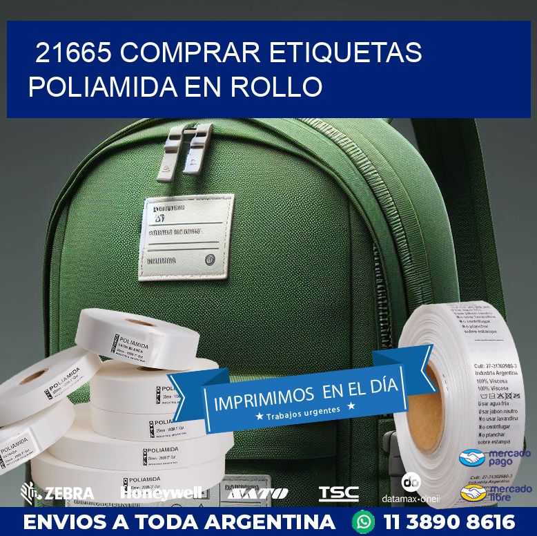 21665 COMPRAR ETIQUETAS POLIAMIDA EN ROLLO