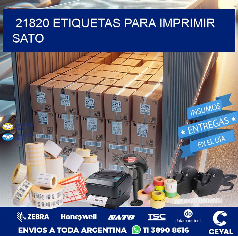 21820 ETIQUETAS PARA IMPRIMIR SATO