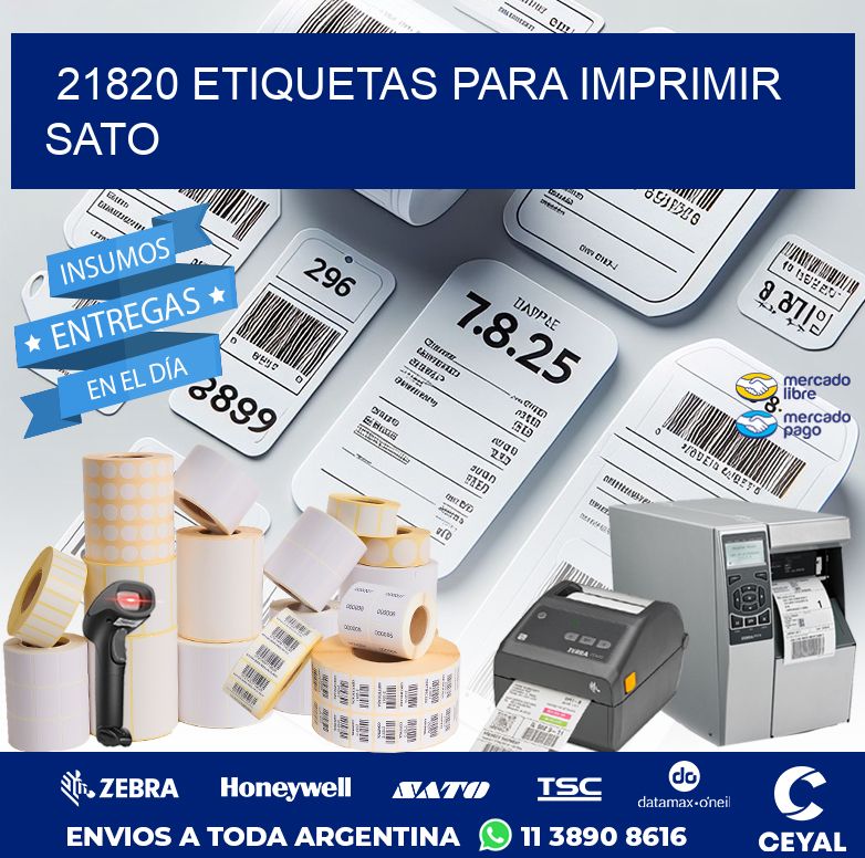 21820 ETIQUETAS PARA IMPRIMIR SATO