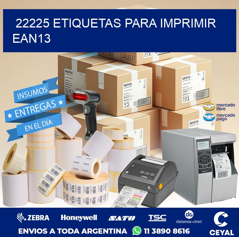 22225 ETIQUETAS PARA IMPRIMIR EAN13