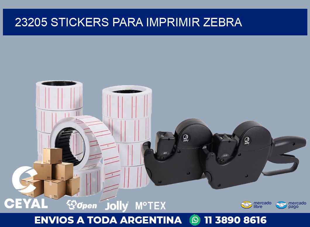 23205 STICKERS PARA IMPRIMIR ZEBRA