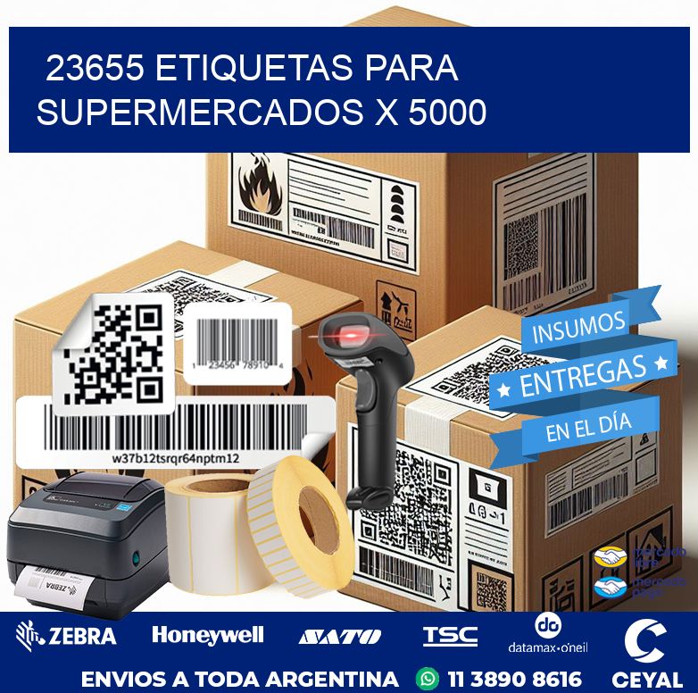 23655 ETIQUETAS PARA SUPERMERCADOS X 5000