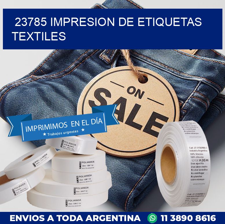 23785 IMPRESION DE ETIQUETAS TEXTILES