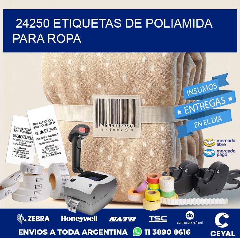 24250 ETIQUETAS DE POLIAMIDA PARA ROPA