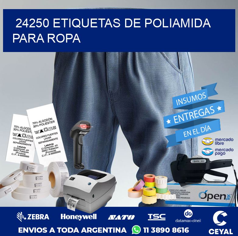 24250 ETIQUETAS DE POLIAMIDA PARA ROPA