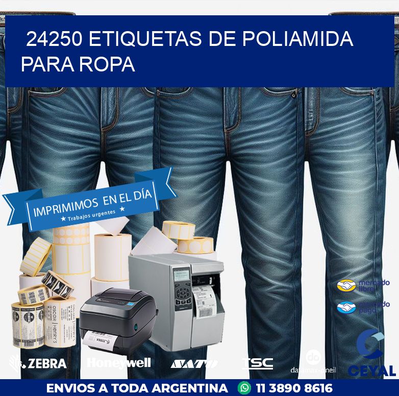 24250 ETIQUETAS DE POLIAMIDA PARA ROPA