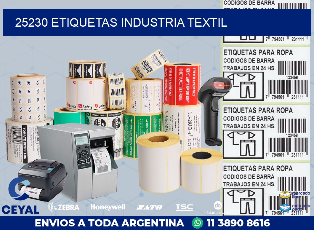 25230 ETIQUETAS INDUSTRIA TEXTIL