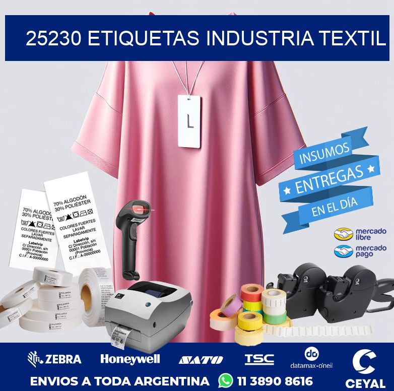 25230 ETIQUETAS INDUSTRIA TEXTIL