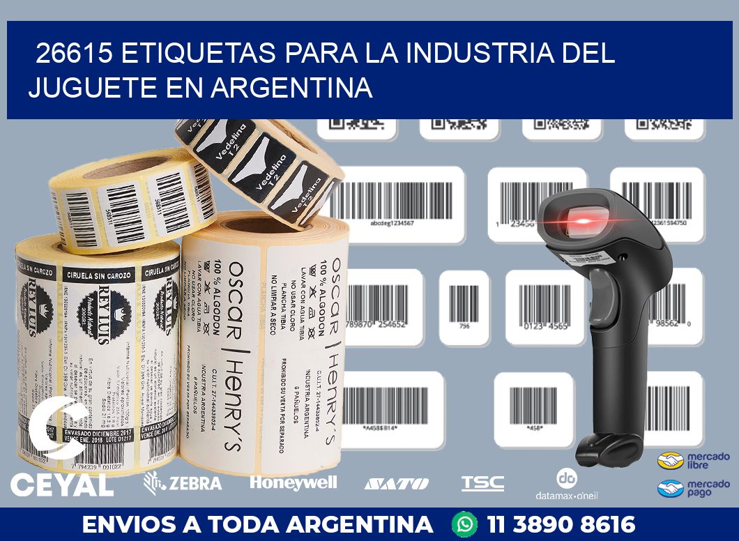 26615 ETIQUETAS PARA LA INDUSTRIA DEL JUGUETE EN ARGENTINA