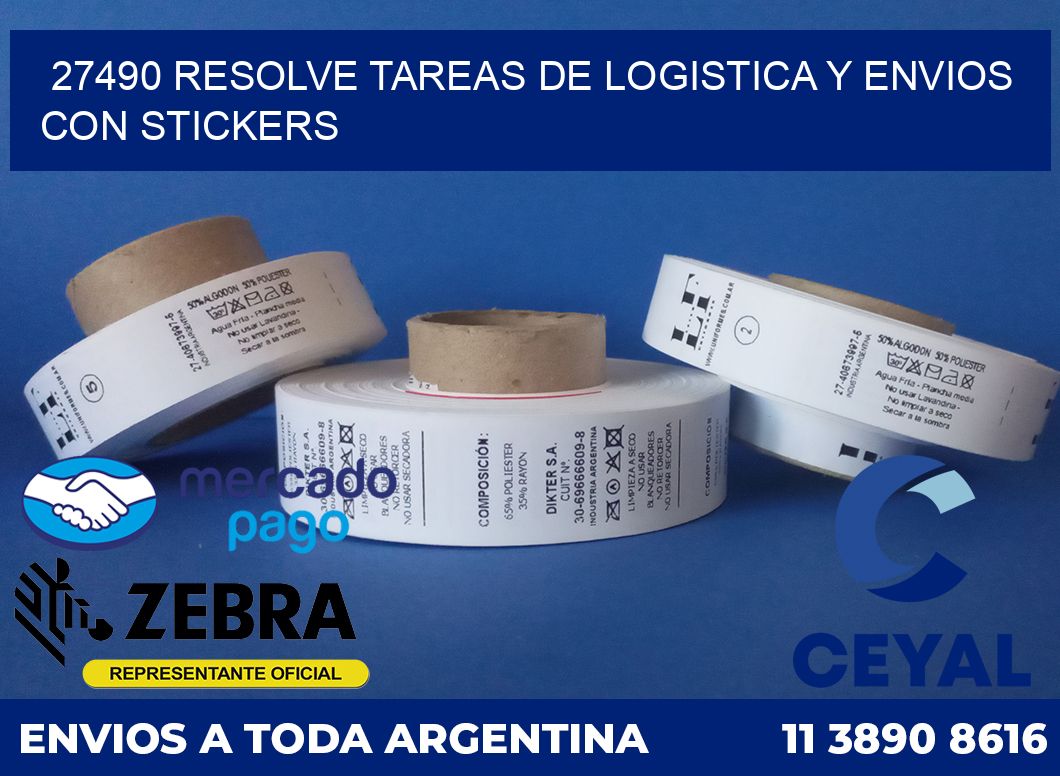 27490 RESOLVE TAREAS DE LOGISTICA Y ENVIOS CON STICKERS