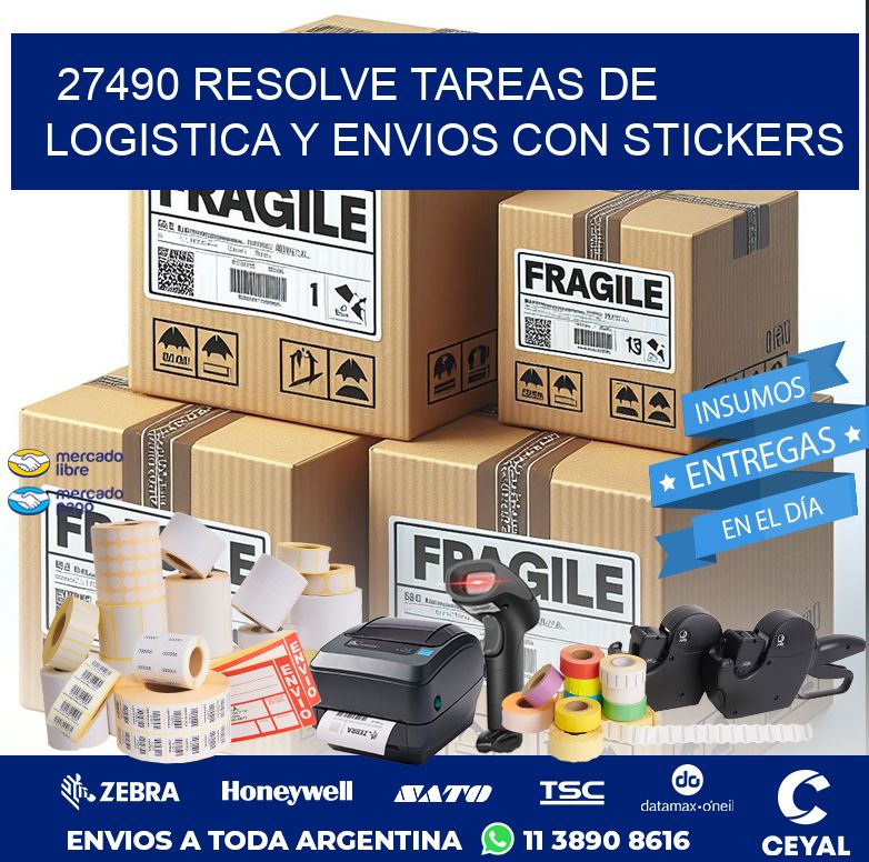 27490 RESOLVE TAREAS DE LOGISTICA Y ENVIOS CON STICKERS