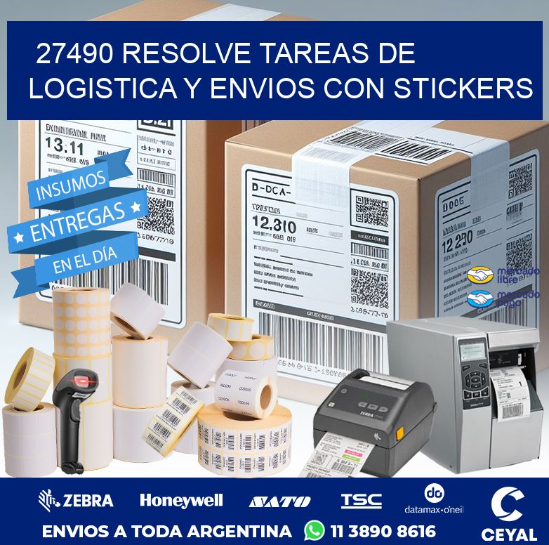 27490 RESOLVE TAREAS DE LOGISTICA Y ENVIOS CON STICKERS